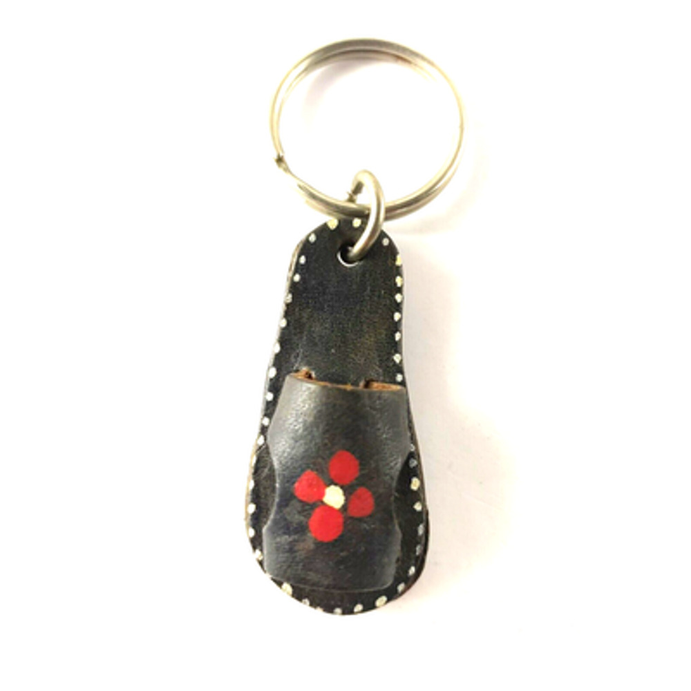 Flip Flop Keychain Leather Mexico